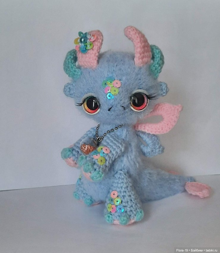 Дракошка Мотылек — Вязаные игрушки и амигуруми: крючком (фото 2)