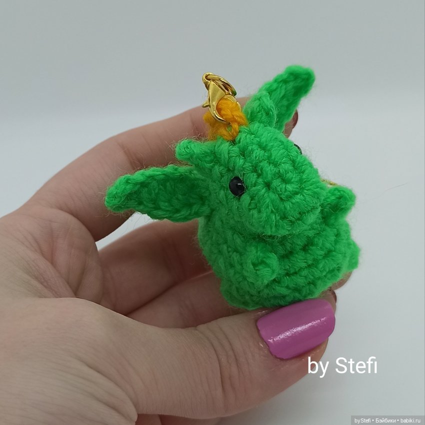 Дракошка без пришивных деталей. Символ 2024 (фото 8)