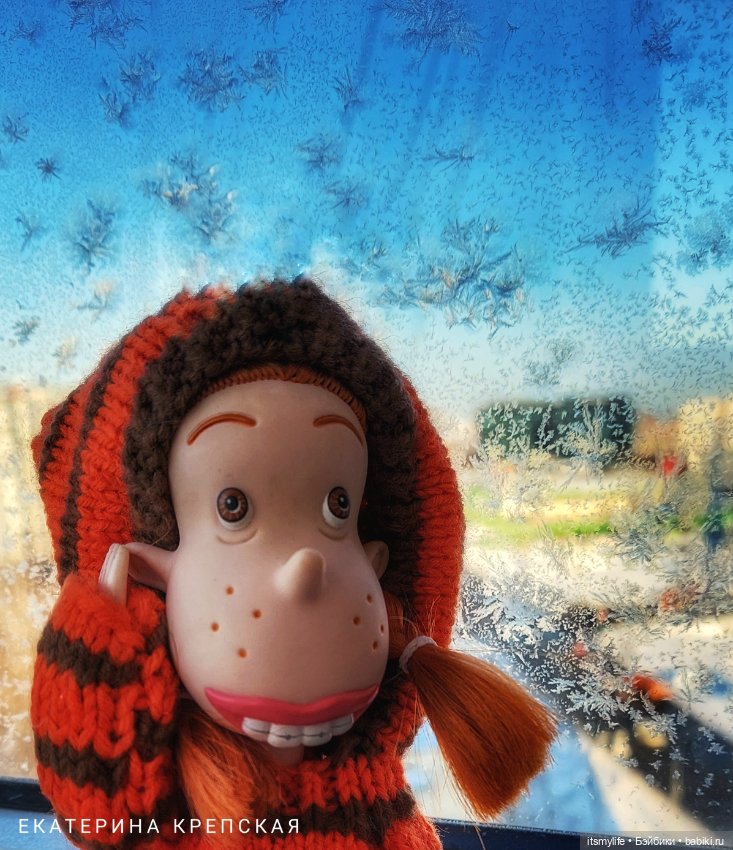 Веснушка Thornberry Торнберри и снежинки на окне❄️