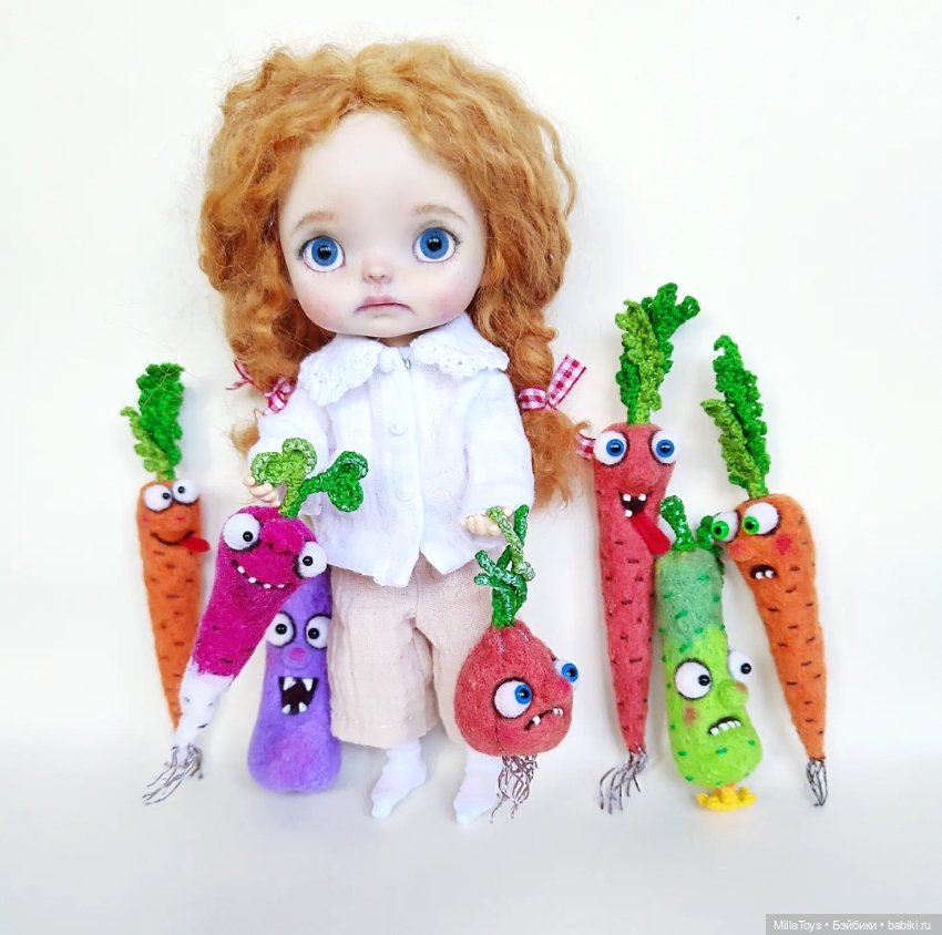 КрейзиОвощи 😁🤪 — Валяные игрушки из шерсти: сухое валяние (фото 8)