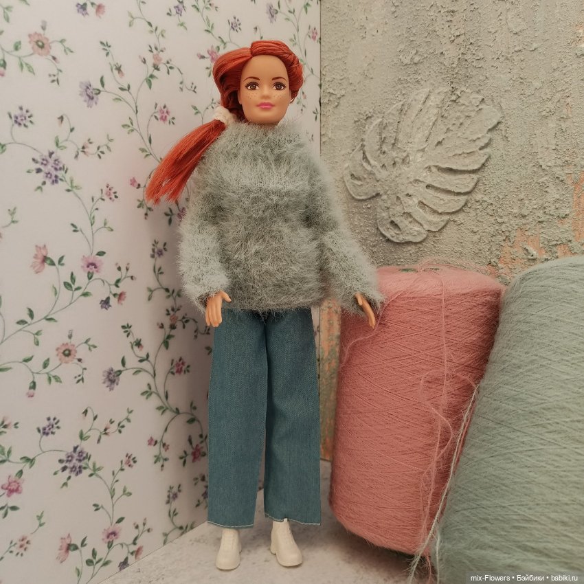 Пряжа для кукольного рукоделия -3 - пушистая (фото 9)