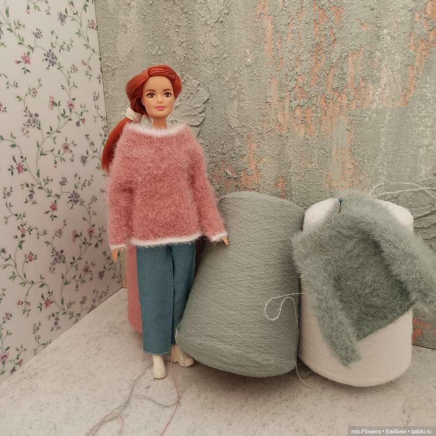 Пряжа для кукольного рукоделия -3 - пушистая (фото 4)