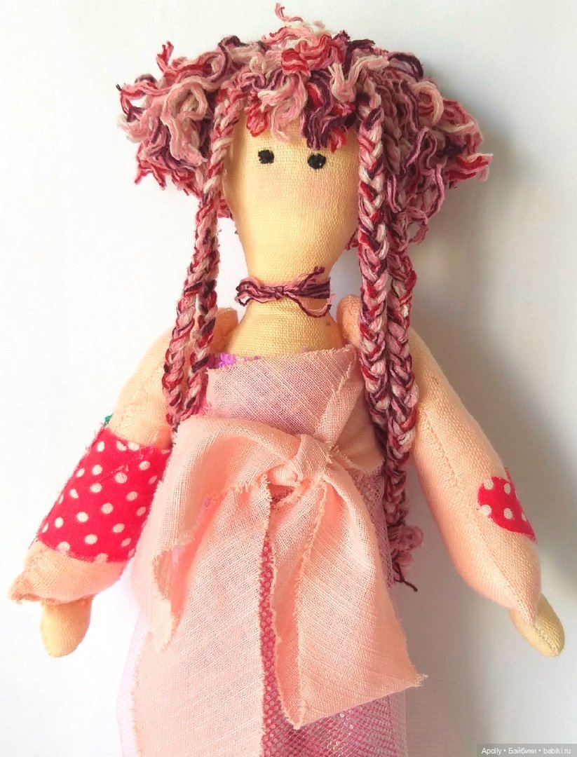 Вайвид Пюрпл, из старого — Авторские текстильные куклы: Вальдорфские (фото 4)