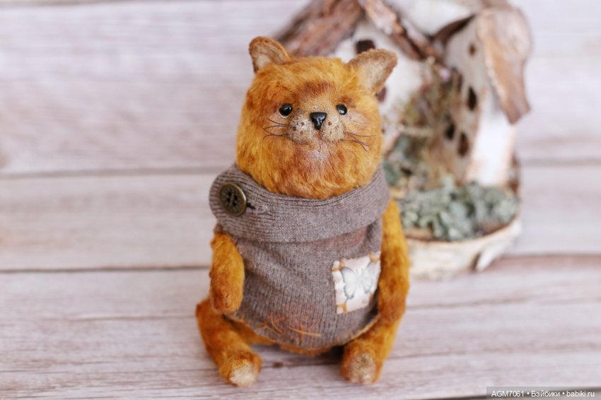 Брутальные коты — Авторские мишки Тедди и друзья: фото (фото 6)