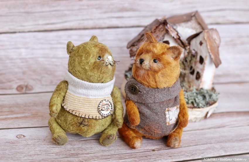 Брутальные коты — Авторские мишки Тедди и друзья: фото