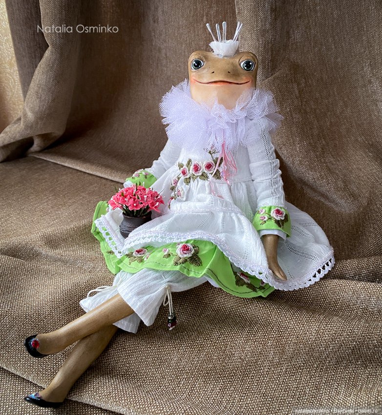 Весенняя Лягушка. Авторские куклы Натальи Осминко (фото 7)