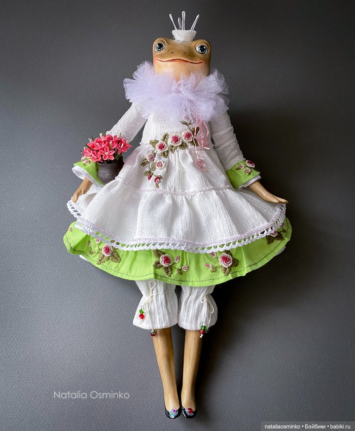 Весенняя Лягушка. Авторские куклы Натальи Осминко