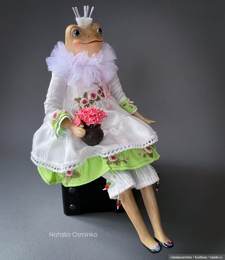 Весенняя Лягушка. Авторские куклы Натальи Осминко (фото 3)