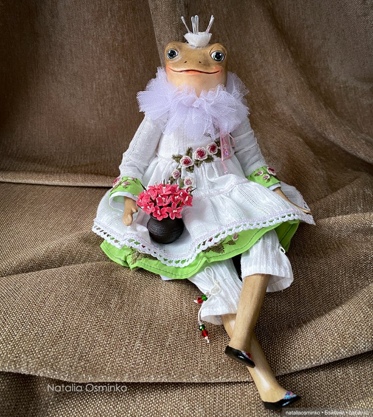 Весенняя Лягушка. Авторские куклы Натальи Осминко (фото 6)