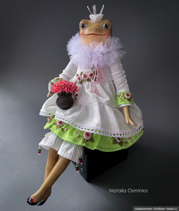 Весенняя Лягушка. Авторские куклы Натальи Осминко (фото 2)