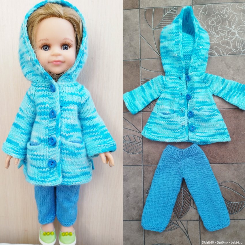 Большой комплект в голубых тонах для паолочки (фото 10)