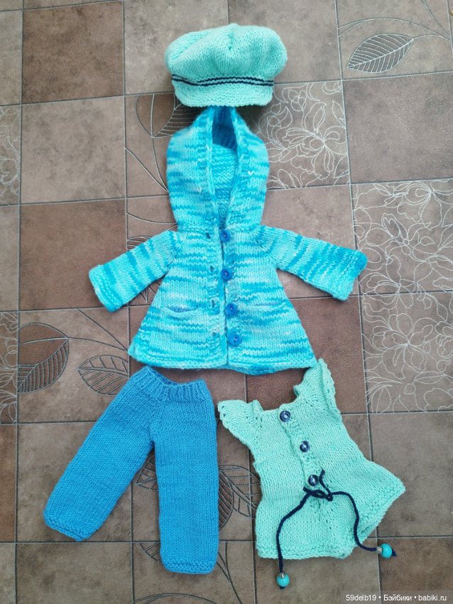 Большой комплект в голубых тонах для паолочки (фото 8)