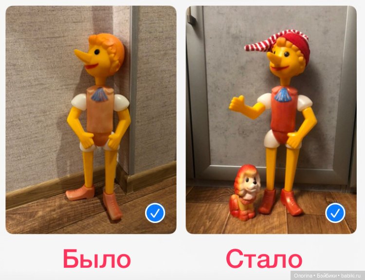 Приключения Буратино — Ремонт кукол СССР и ГДР (немок): чернота (фото 9)