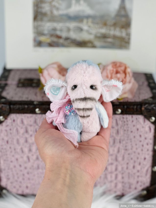 Тедди слонька Кнопыч — Авторские мишки Тедди и друзья: фото