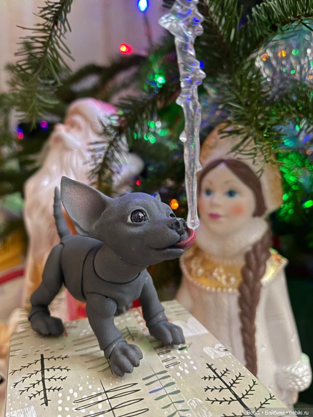 Новогодние фото с моими любимыми домашними питомцами (фото 9)
