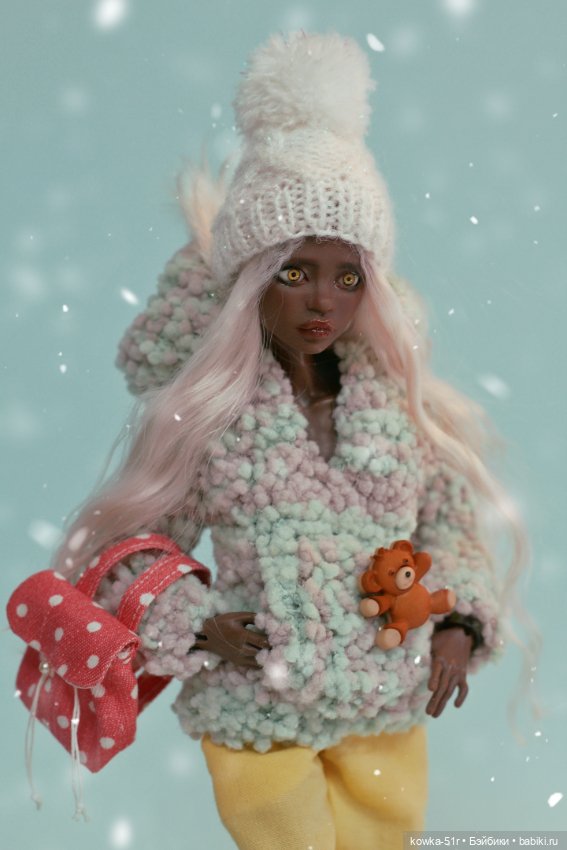 Зимняя девочка Аврора — Авторские шарнирные куклы своими руками: лепка (фото 2)