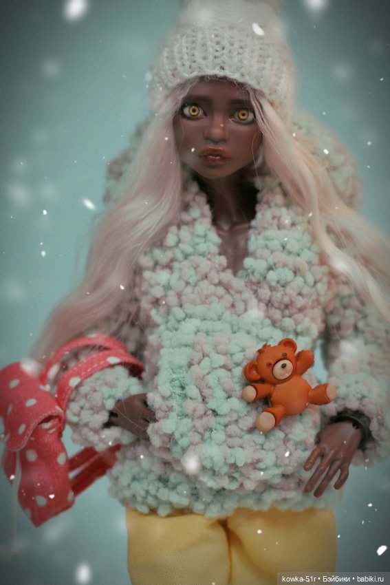 Зимняя девочка Аврора — Авторские шарнирные куклы своими руками: лепка (фото 4)