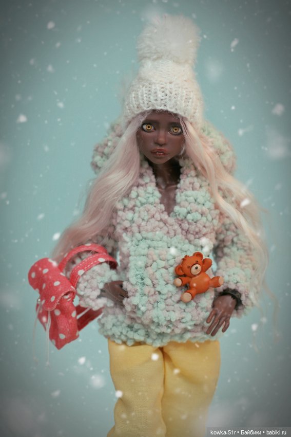 Зимняя девочка Аврора — Авторские шарнирные куклы своими руками: лепка (фото 3)