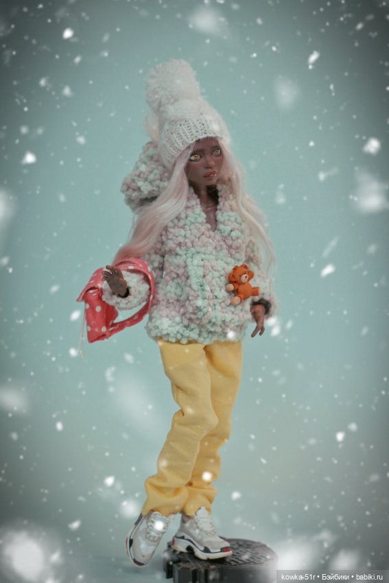 Зимняя девочка Аврора — Авторские шарнирные куклы своими руками: лепка