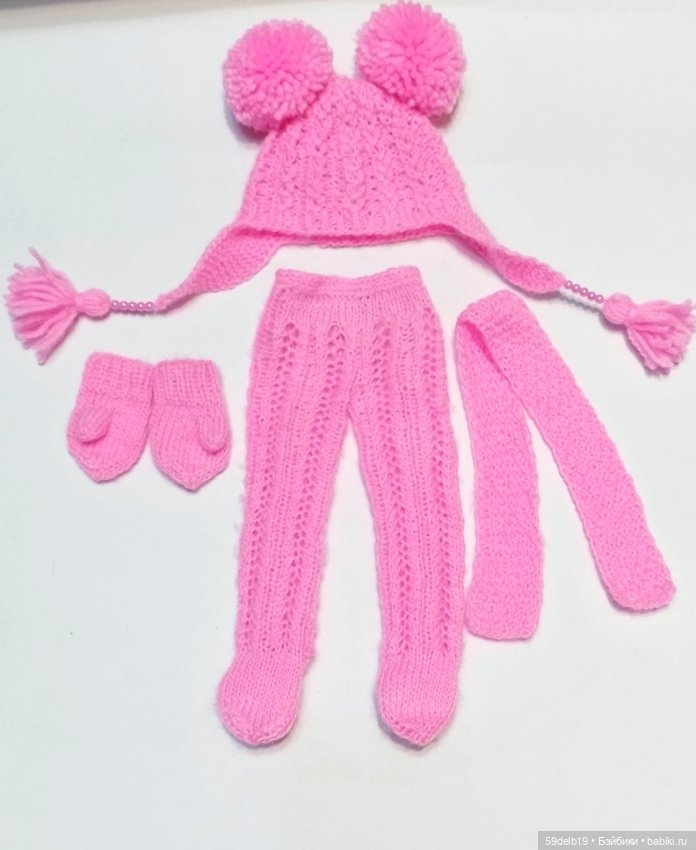 Тёплый комплект с рукавичками для паолочки (фото 2)