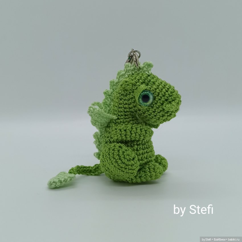 Захотелось связать миниатюрного дракончика. Символ 2024 (фото 8)