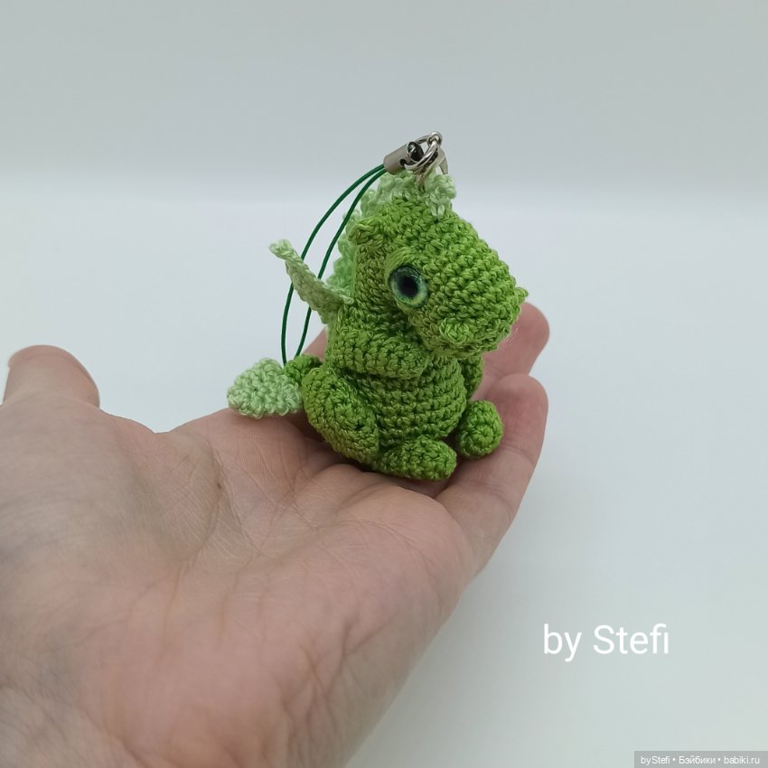 Захотелось связать миниатюрного дракончика. Символ 2024 (фото 7)