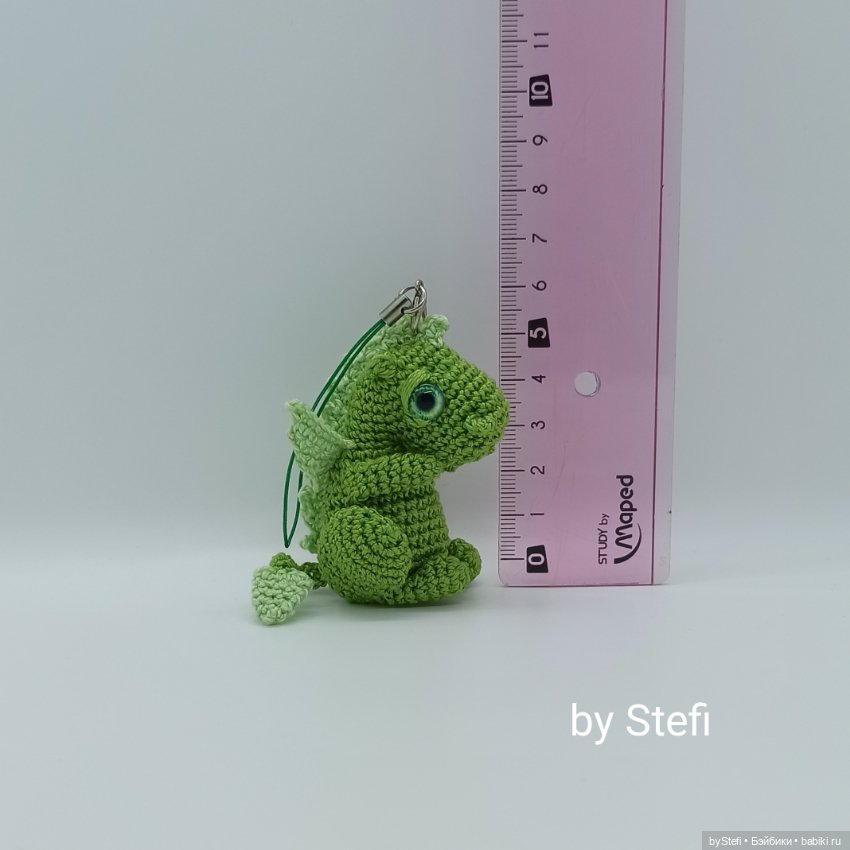 Захотелось связать миниатюрного дракончика. Символ 2024 (фото 5)