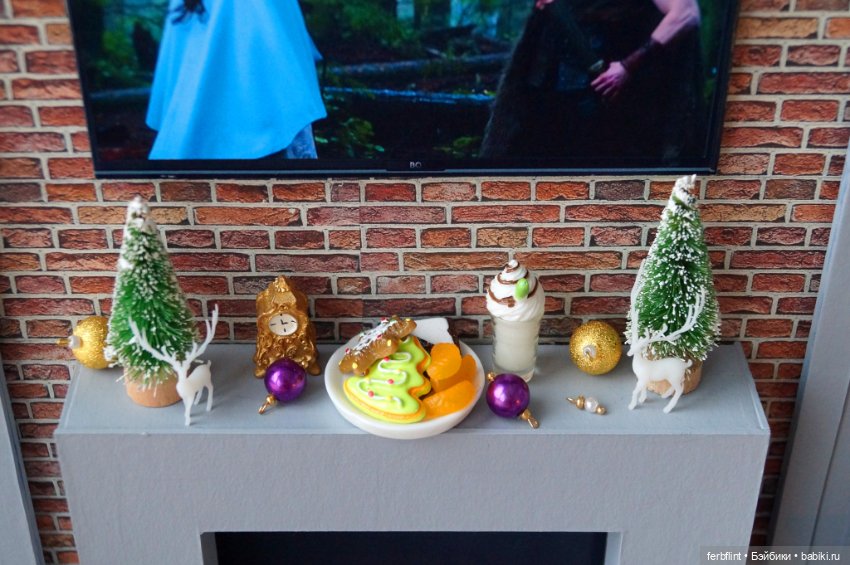 Лофт, сирень и Новый год — Румбоксы и кукольные интерьеры: фото (фото 6)