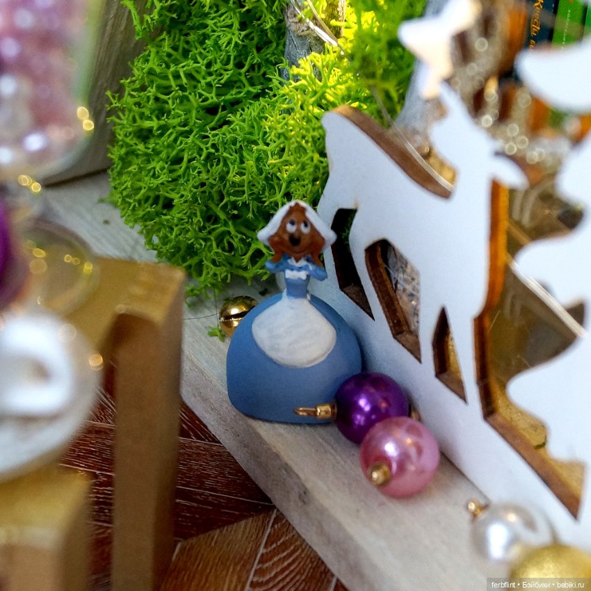 Лофт, сирень и Новый год — Румбоксы и кукольные интерьеры: фото (фото 10)