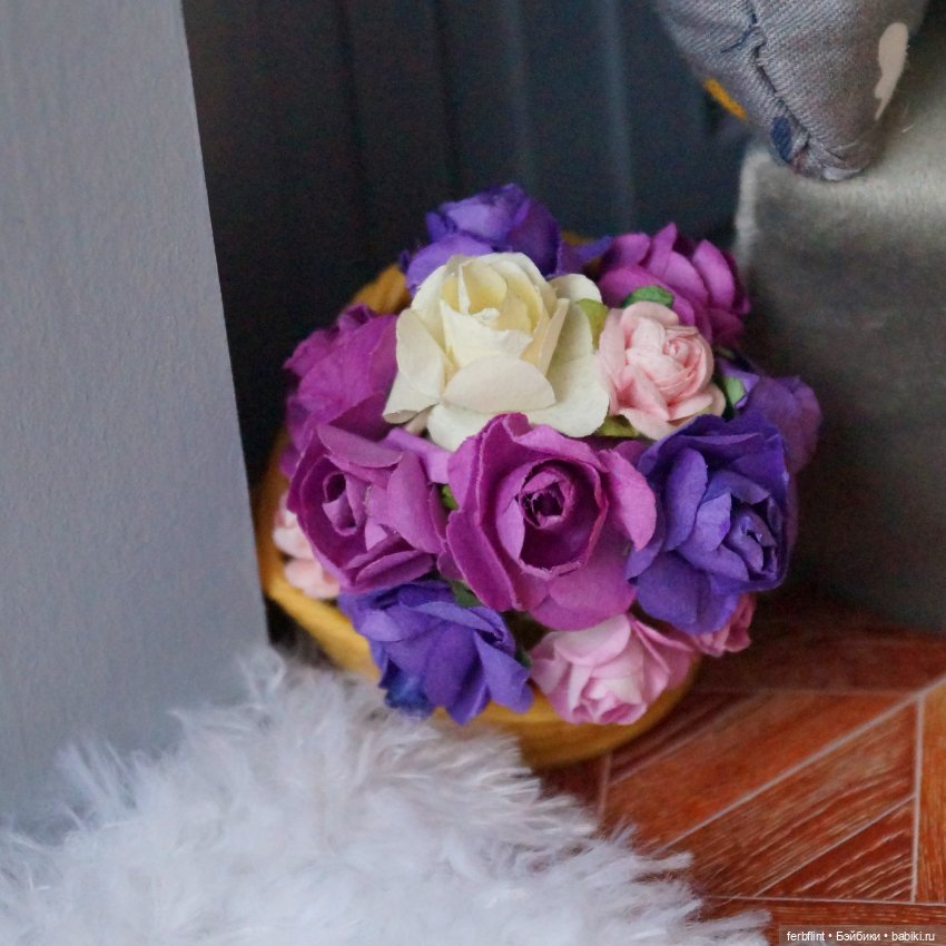 Лофт, сирень и Новый год — Румбоксы и кукольные интерьеры: фото