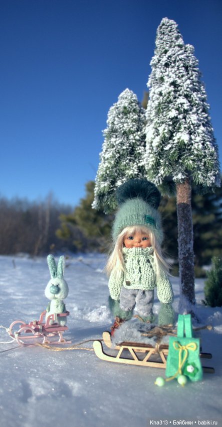 Зима. Солнце. Ёлки. Зайцы. Мы❄ ❄ ❄ (фото 5)