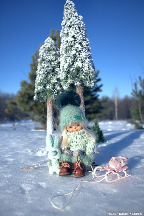 Зима. Солнце. Ёлки. Зайцы. Мы❄ ❄ ❄ (фото 7)