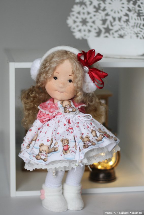 Маша и медведь — Авторские текстильные куклы: Вальдорфские (фото 5)