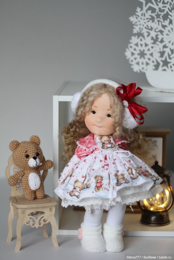 Маша и медведь — Авторские текстильные куклы: Вальдорфские (фото 3)