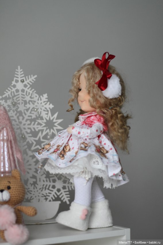 Маша и медведь — Авторские текстильные куклы: Вальдорфские (фото 9)