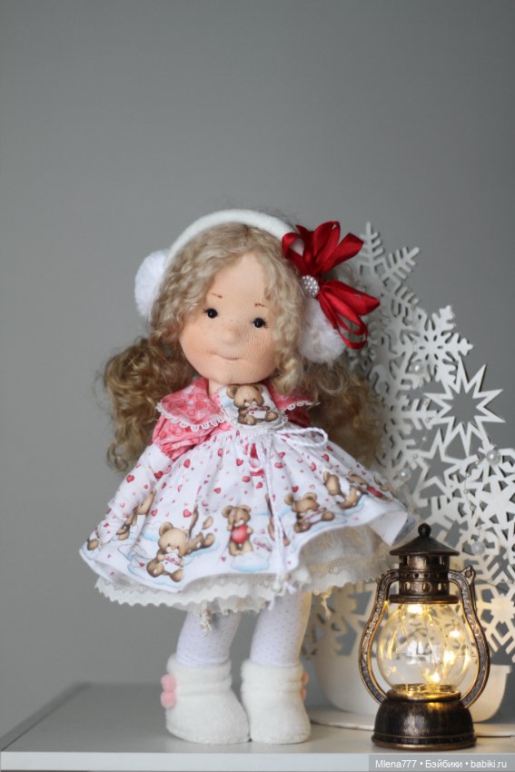 Маша и медведь — Авторские текстильные куклы: Вальдорфские (фото 6)