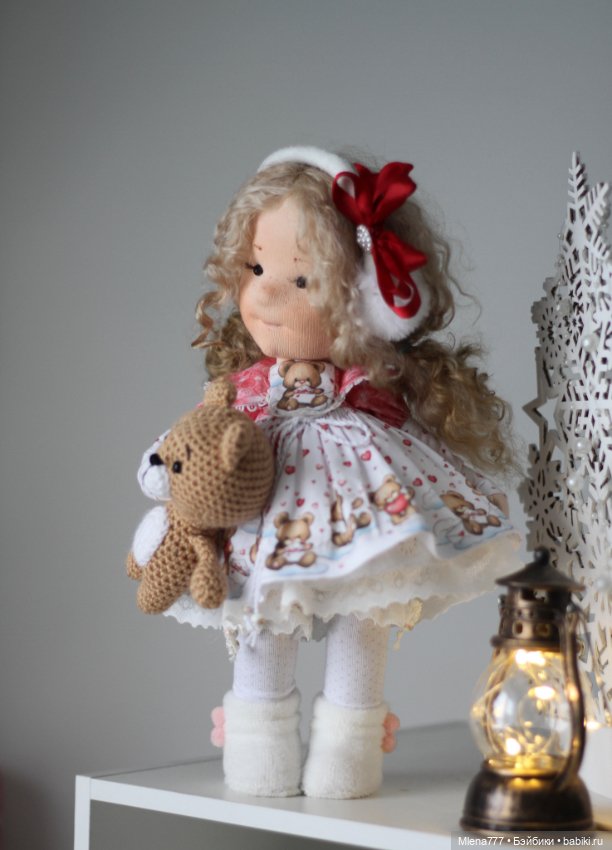 Маша и медведь — Авторские текстильные куклы: Вальдорфские (фото 7)