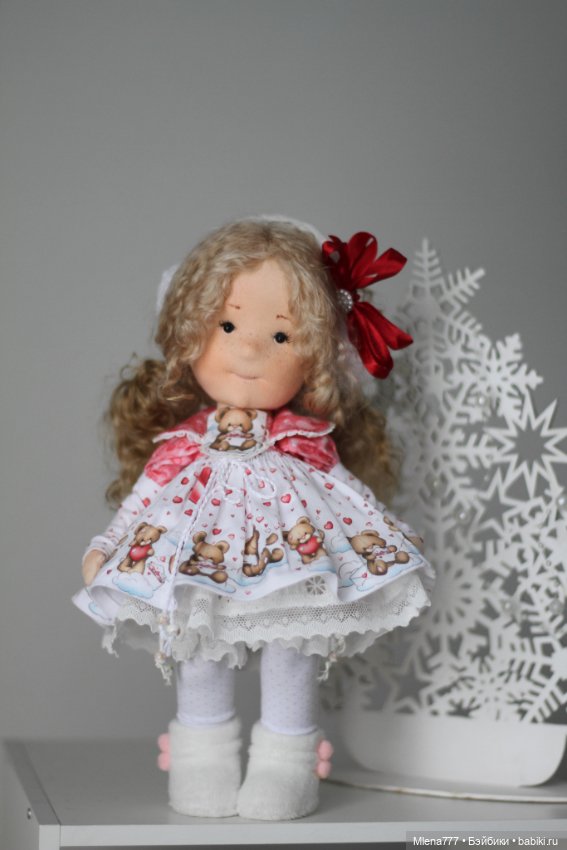 Маша и медведь — Авторские текстильные куклы: Вальдорфские (фото 8)