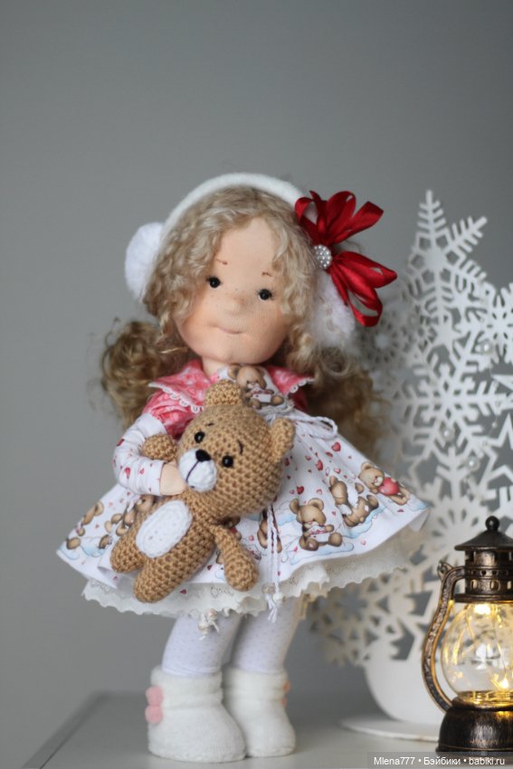 Маша и медведь — Авторские текстильные куклы: Вальдорфские (фото 2)
