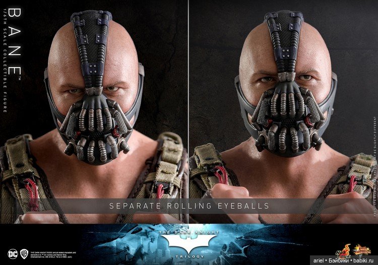 Фигурка Бейна по мотивам фильма «Тёмный рыцарь: Возрождение легенды» от Hot Toys (фото 10)