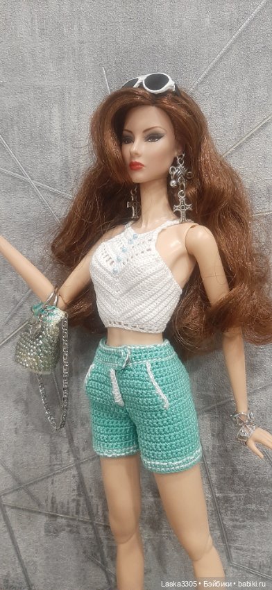 Шорты крючком — Одежда и обувь для кукол своими руками: фото (фото 2)