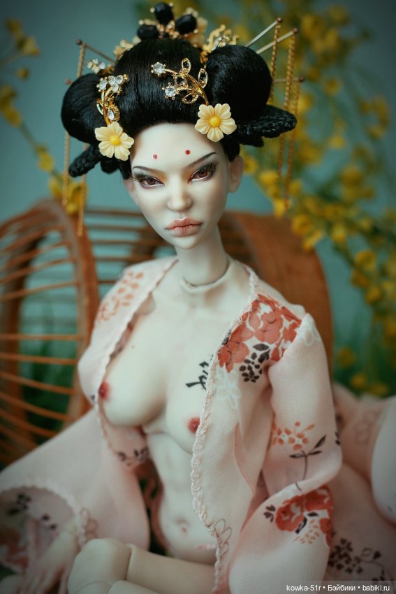 Гейша — Авторские шарнирные куклы своими руками: лепка (фото 6)