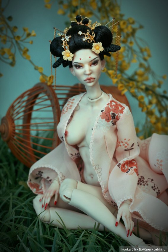 Гейша — Авторские шарнирные куклы своими руками: лепка (фото 2)