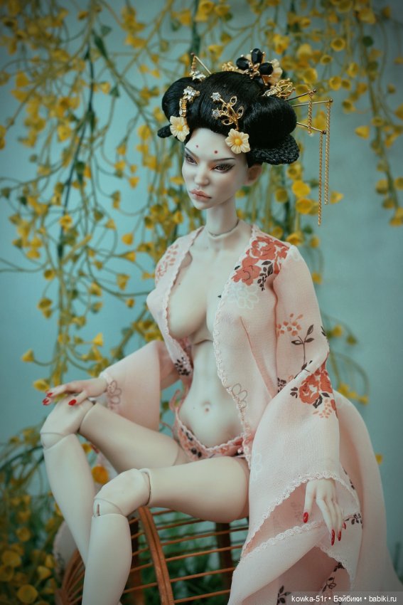 Гейша — Авторские шарнирные куклы своими руками: лепка