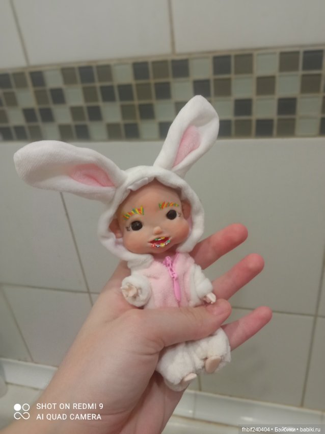 Авторская радужная девочка, на шарнирном теле ymy . Ручная работа (фото 10)