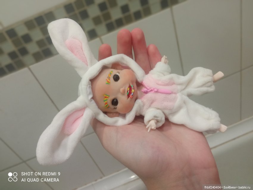 Авторская радужная девочка, на шарнирном теле ymy . Ручная работа