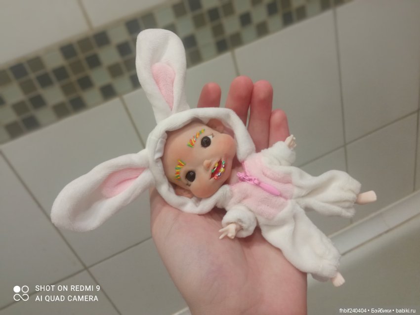 Авторская радужная девочка, на шарнирном теле ymy . Ручная работа