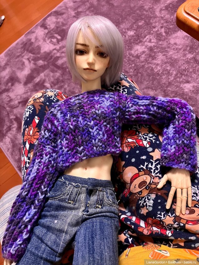 Связала свитер!(кроп топ точнее) (фото 6)