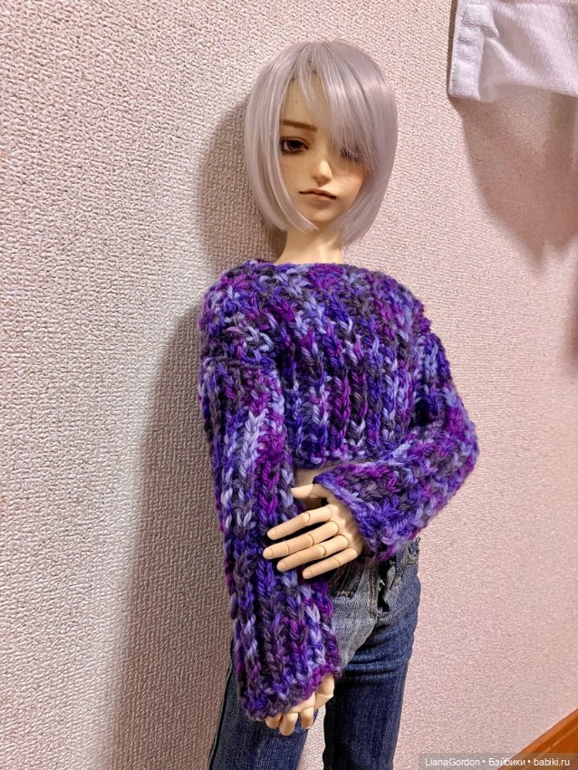 Связала свитер!(кроп топ точнее) (фото 2)