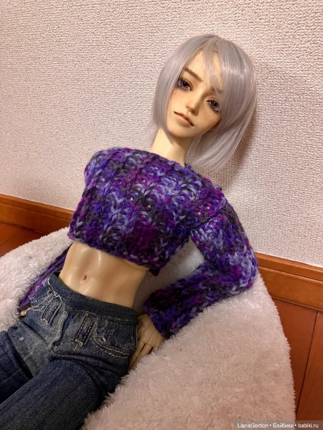 Связала свитер!(кроп топ точнее) (фото 3)